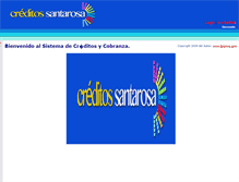 Tablet Screenshot of creditossantarosa.com